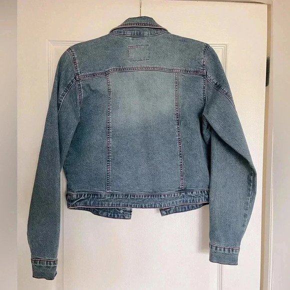 Vintage Turkish cotton jean jacket with contrast stitching, RARE European find - Picture 2 of 7